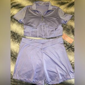 SHEIN matching short outfit.